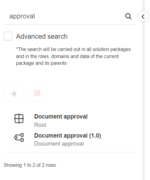 Quick search